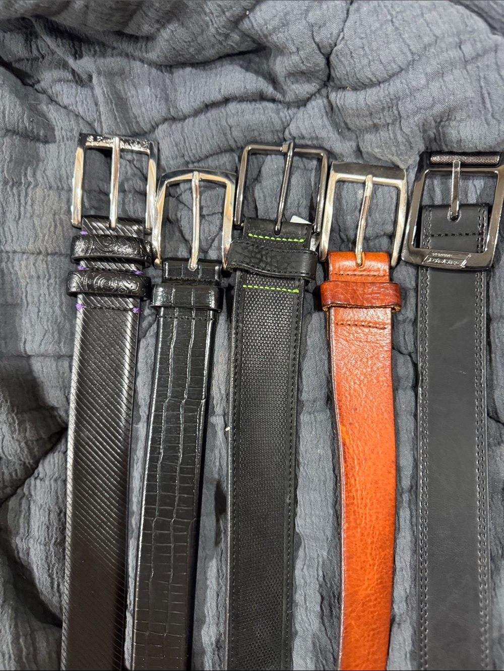 Hugo Boss Men's Leather Belts in Black and Brown-Tan